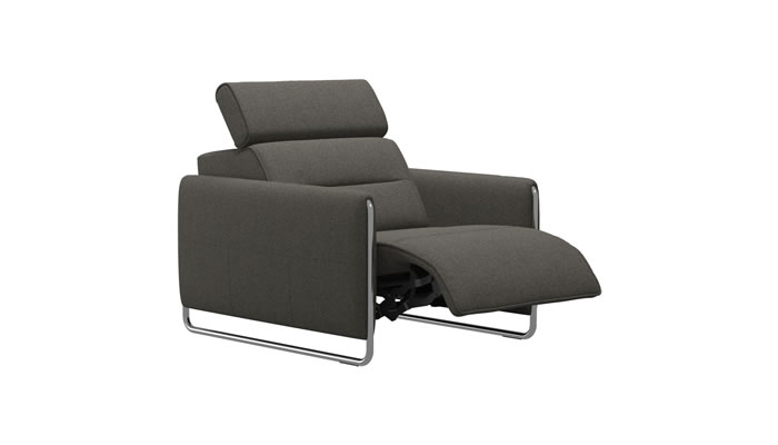 Stressless Emily Power Chair in Peony Mole Fabric